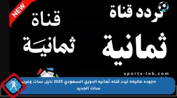 «جودة عالية» تردد قناة ثمانية الدوري السعودي 2025 نايل سات وعرب سات الجديد